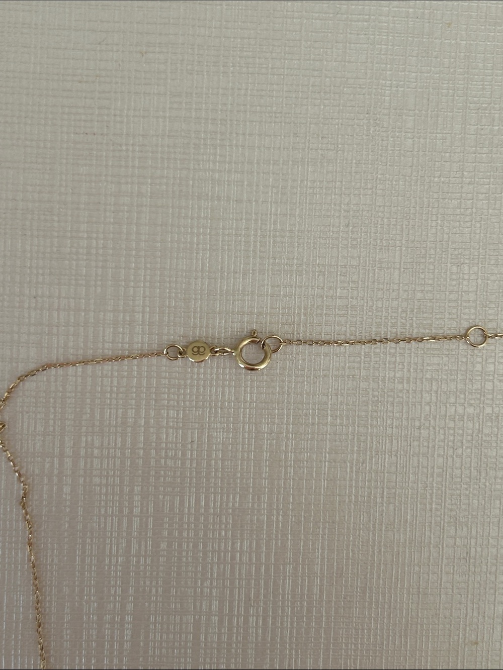 Gorjana 3 blue sapphire gold necklace - Picture 3 of 5